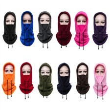 Thermal Fleece Balaclava Scarf Winter Ski Face Neck Mask Warmer Snood Hood Hat
