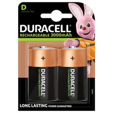 Duracell 3000mAh D HR20 Rechargeable Batteries x 2 **Genuine Duracell**