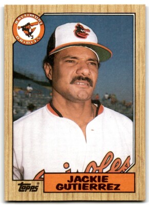1987 Topps Jackie Gutierrez b Baltimore Orioles #276 | eBay