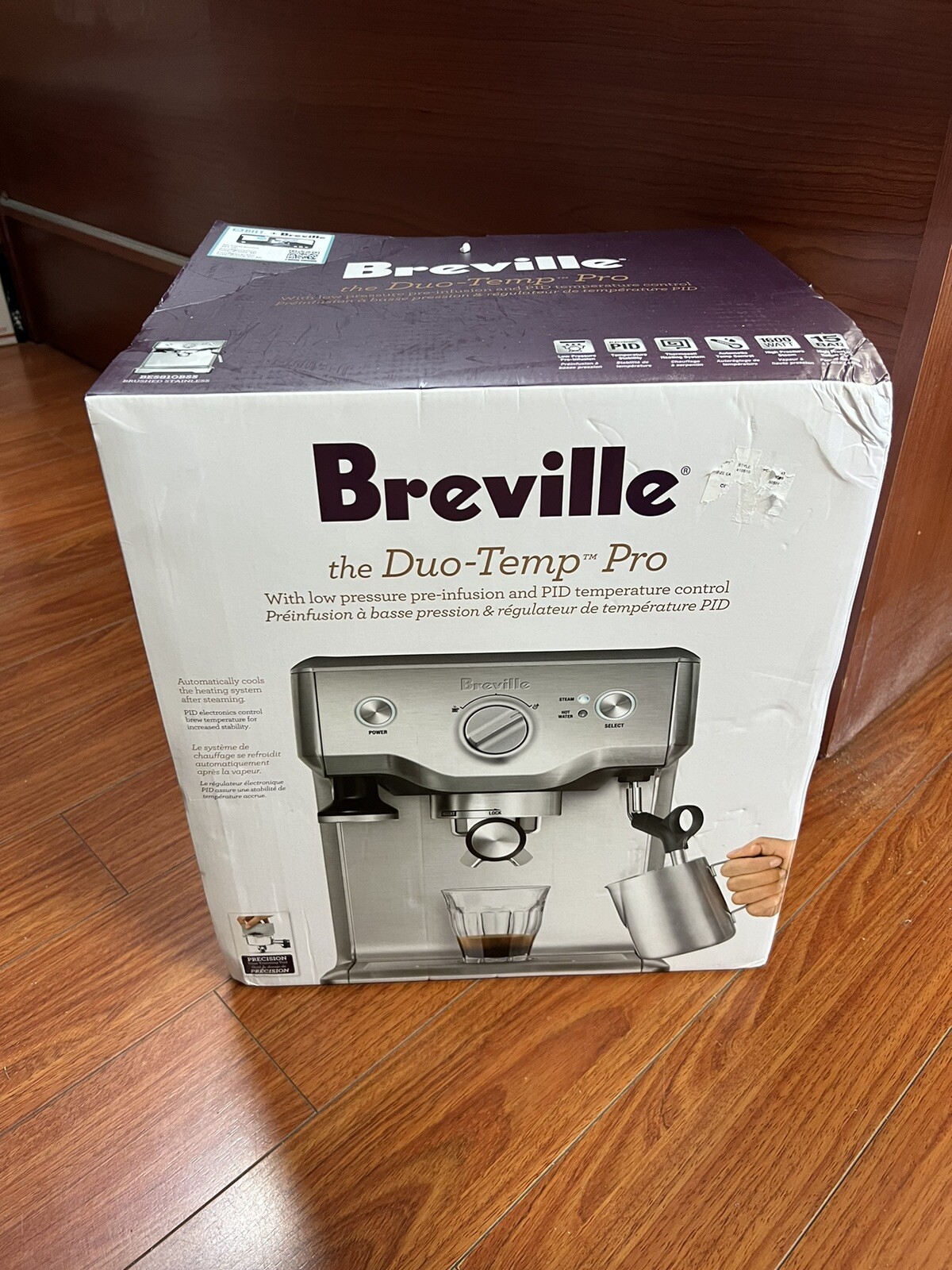 Breville Duo Temp Pro (BES810BSS) Espresso Machine Stainless Steel eBay