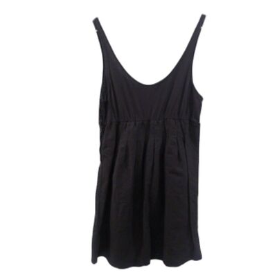 James Perse Standard Black Linen Blend Pleated Dress 4 | eBay