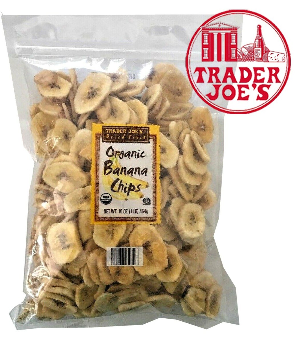 🔥 X2 Trader Joe's Organic Banana Chips 16 Oz. 🔥 joes | eBay