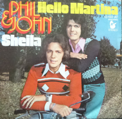 7'' 1974  CV TOMMY ROE IN MINT- ! PHIL & JOHN : Hello Martina + Sheila