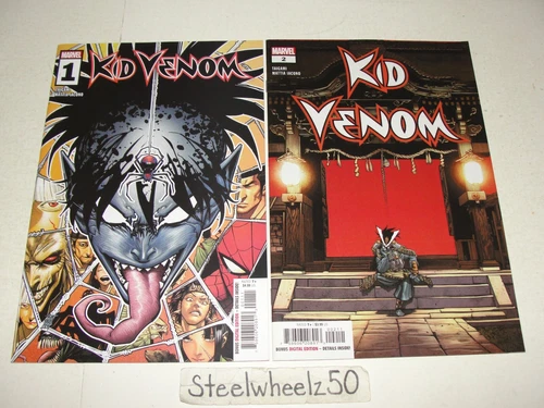 Kid Venom #1 & 2 Comic Lot Marvel 2024 Taigami Cover A Kintaro 1st Print 1A 2A