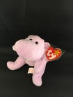 Happy style 4061 Hippo - Ty Beanie Baby with Tag Error / Oddity