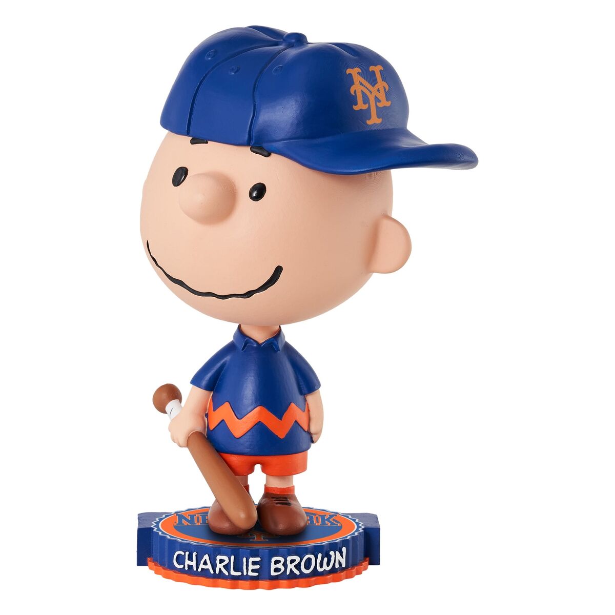Charlie Brown New York Mets 2023 Peanuts Bighead Bobblehead Charlie Brown New York Mets 2023 Peanuts Bighead Bobblehead