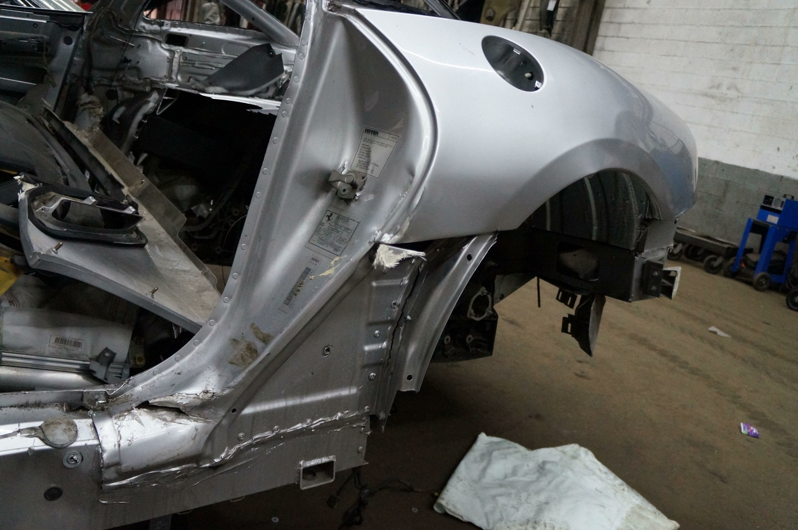 Left Driver Side Quarter Panel Structural Metal Body Cut Ferrari 599 GTB 2009