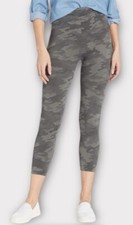 NWT SPANX Cropped Lamn Leggings High-Waisted Seamless Leggings SAGE CAMO sz M
