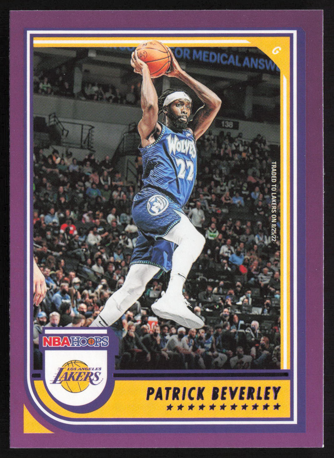 2022-23 Hoops Purple Patrick Beverley #200 Los Angeles Lakers