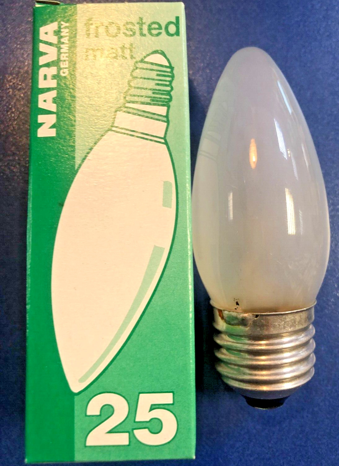 Narva Candle Lamp Bulb E27 230V Matte Light Bulb GERMANY !!!