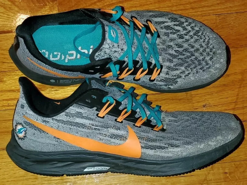 *WOW* NIKE Zoom Pegasus 36 MIAMI DOLPHINS Mens 11 football running training  tua