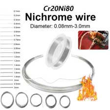 High Temp Wire Nichrome Heat Resistant Wire General Purpose Wire 0.08mm-3.0mm