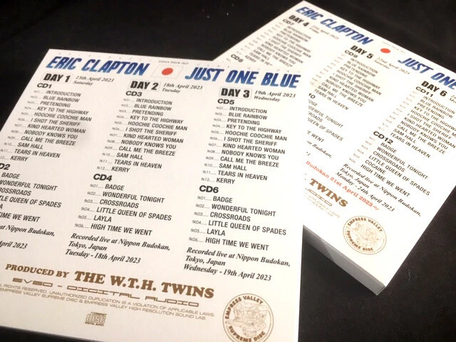 ERIC CLAPTON Just One Blue 12CD + BONUS CD USA SELLER JAPAN 2023