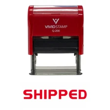 Shipped Self Inking Rubber Stamp