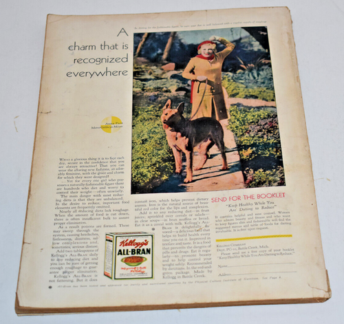Vintage October 1930 Physical Culture Magazine - Girl w/Workout Equipment Cover - Picture 3 of 4