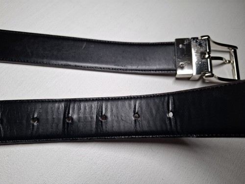 Perry Ellis Brown and Black Reversible Faux Leather Belt. Size 34 - Picture 9 of 19