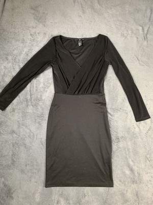 black tight dress long sleeve