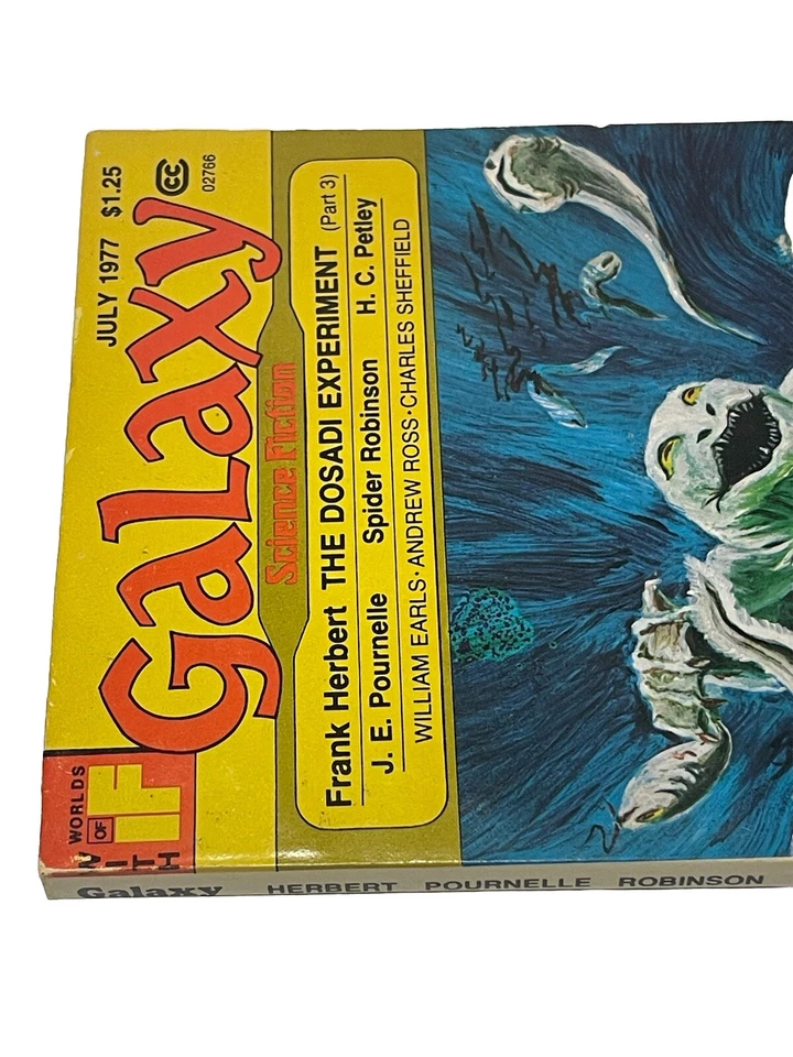 Worlds Of IF Galaxy Science Fiction Magazine THE DOSADI EXPERIMENT Part 3- 1977 - Image 3 of 4