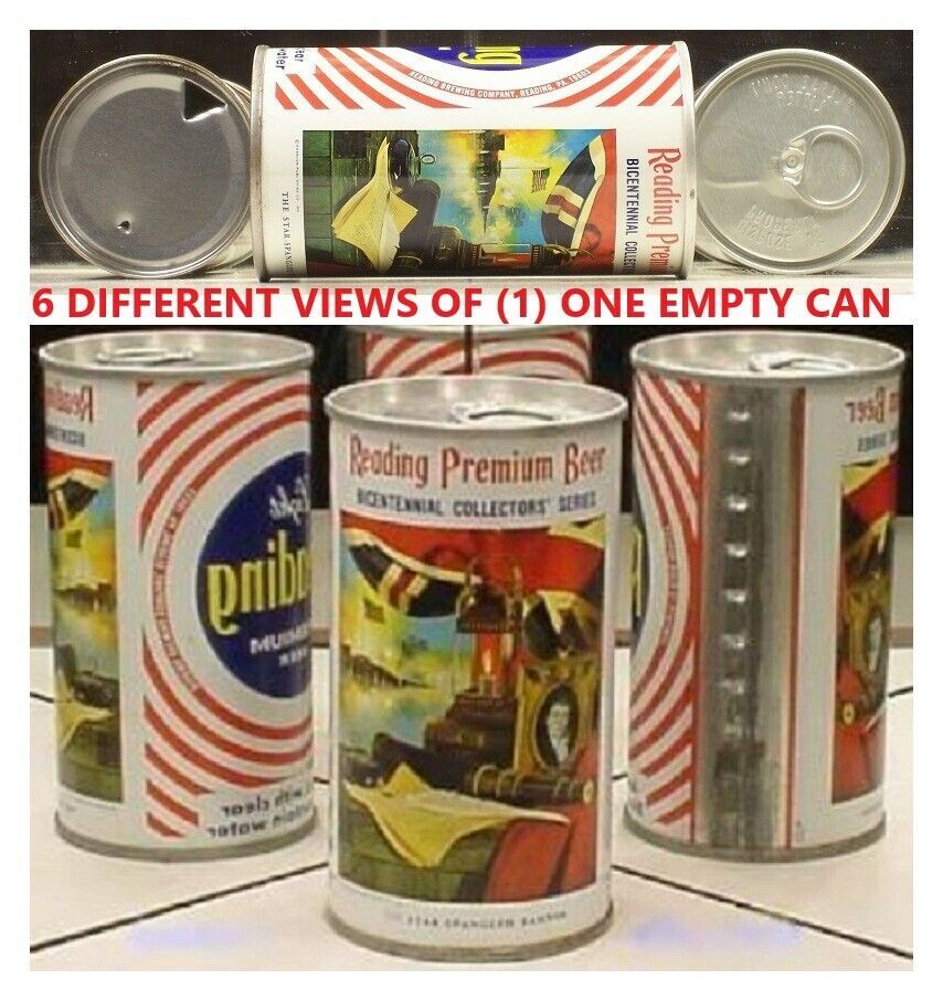 Reading 1976 Bi Centennial Beer 12 oz Can Star Spangled Banner Pennsylvania 24