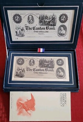 STERLING SILVER Historic American Currency BANKNOTE SERIES SET