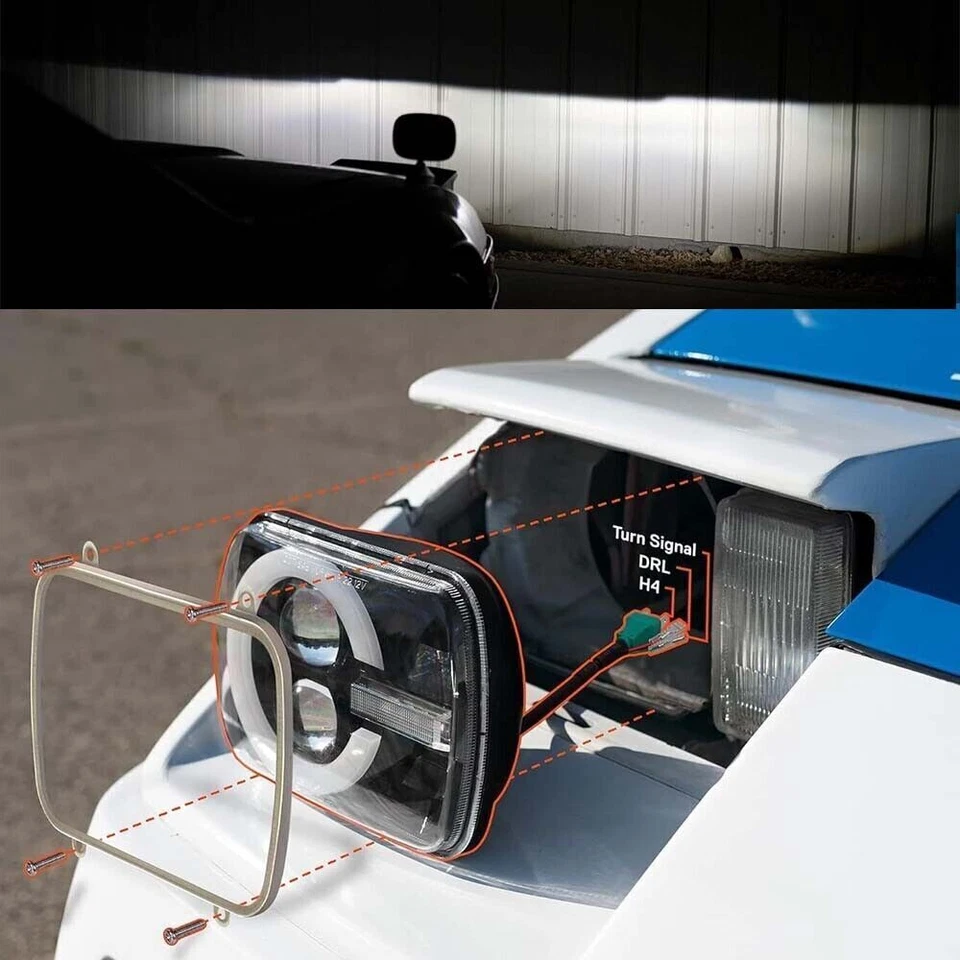 Faro LED DRL intermitente para Toyota Starlet Supra Tacoma GMC Savana 1500 Foto 4 de 4