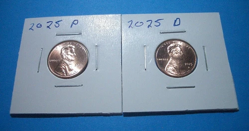 2025 P&D Lincoln Shield 2 Coin Set Gem Quality /Last Stamped Out On 11/12/2025