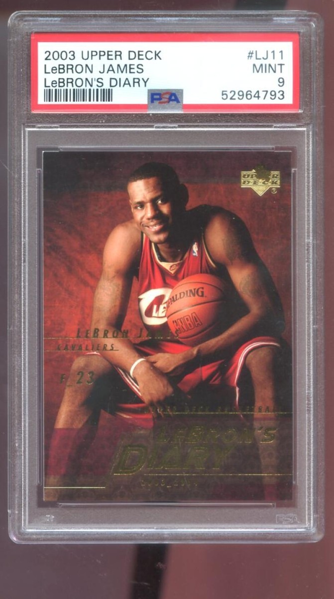 2003-04 Upper Deck #LJ11 Lebron James Diary ROOKIE RC PSA 9 Graded