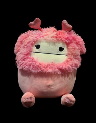 Squishmallow 12 inch Caparinne The Pink Valentines Day Bigfoot New Exclusive C&B