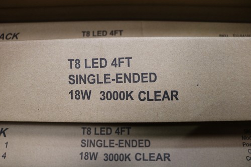 Hyperikon LED T8 Tube Light 4ft Single Ended 3000K Clear - Pack of 12 Soft White - Picture 3 of 10