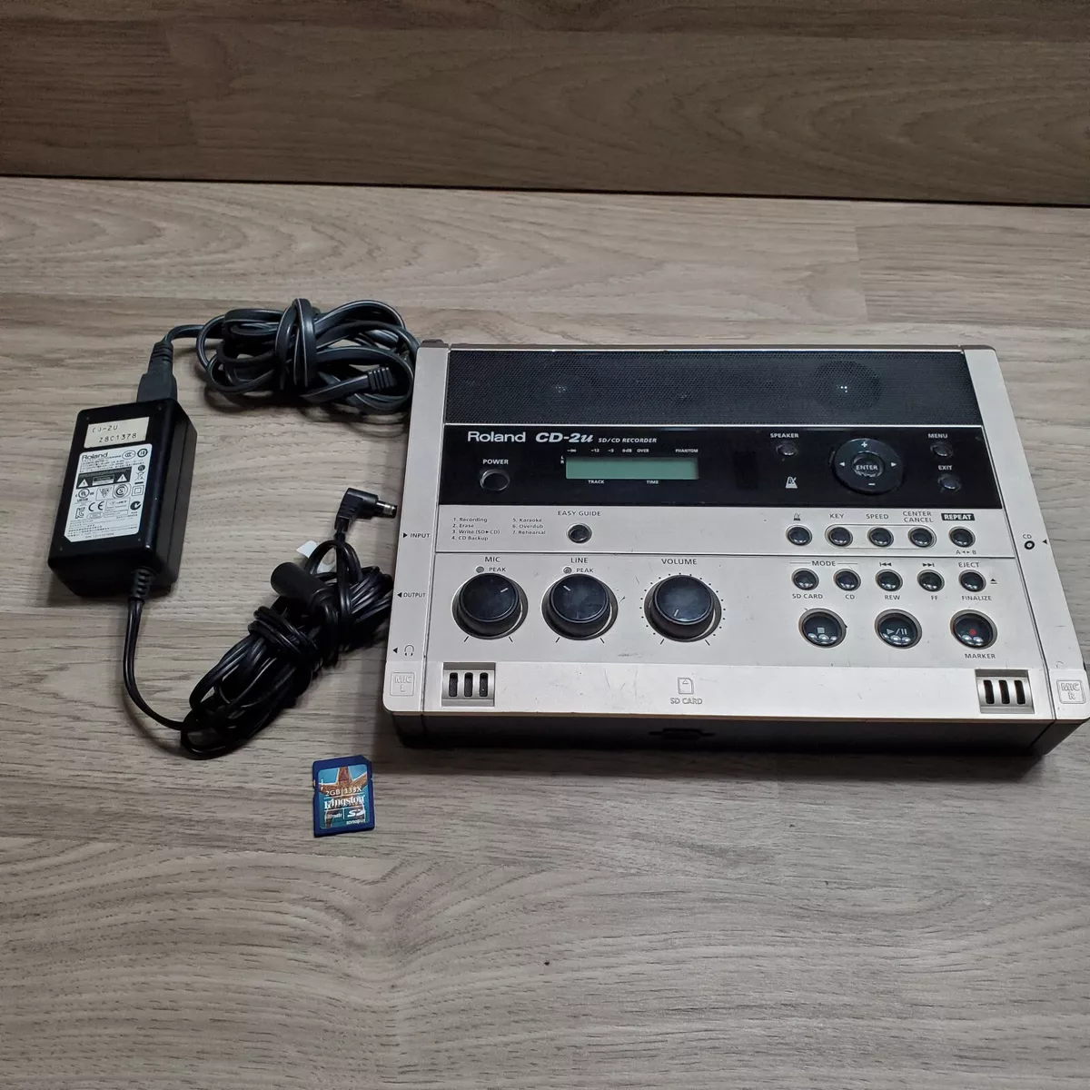 Roland CD-2u SD / CD Recorder + Power Supply+ 2GB Card | eBay