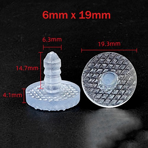 PP PVC Soft Pads tappi forati antiscivolo tavolo sedia piedi protezione mobili tipo Muti - Foto 41 di 50