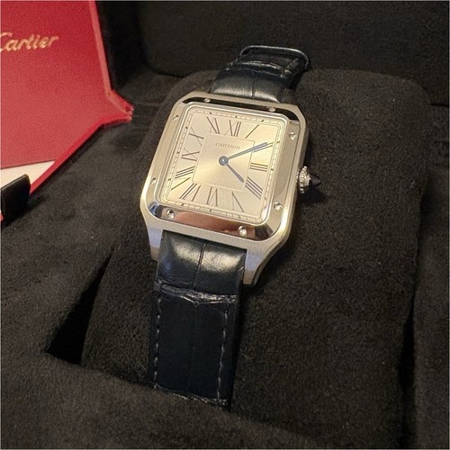 Cartier Santos Dumont WSSA0085 Large 2025 Full Set Steel Excellent Condition