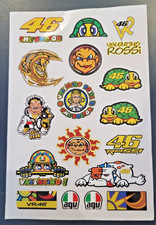 THE DOCTOR  VALENTINO ROSSI.  17 SMALL Stickers . Waterproof vinyl