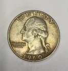1960 D Washington Quarter 25c Denver 90% Silver US Coin