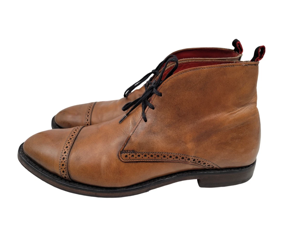 Allen Edmonds Rafael Chukka Boots Cordovan Leather Mens 11.5 3E Distressed Men main image 4