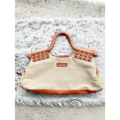 Matt & Nat Canvas & Vegan Leather Top Handle Purse EUC