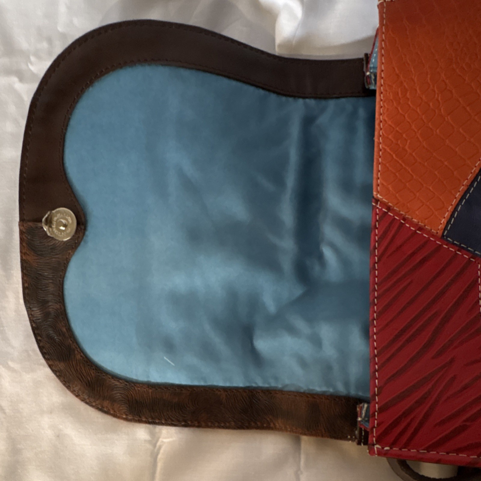 Arte Piel Handmade Patchwork Multicolor Shoulder … - image 3