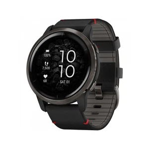 Montre Garmin VENU 2 Smartwatch Cuir + Silicone Noir AMOLED 45mm 010-02430-21