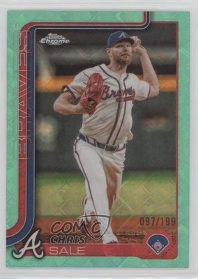 2025 Topps Chrome Logofractor Edition Aqua Refractor 97/199 Chris Sale #182 0k26
