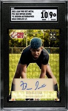 2021 Leaf Pro Set Metal Bryan Acuna RC SGC 9 w/10 Auto Gold Circles (1/1)