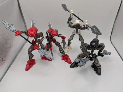 Bionicle: 8592 Turahk x2, 8591 Vorahk, 8588 Kurahk, Lego Bionicle Bulk Lot 