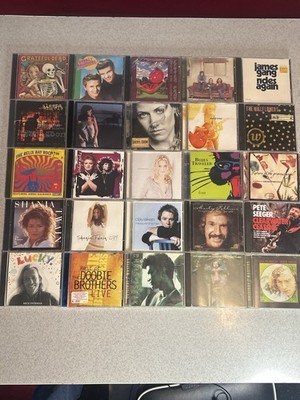 Lot of 25 Classic Rock & Roots CDs   Grateful Dead, Van Morrison, Sheryl Crow