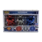 Funko POP! Superman 80 Years 3 Pack DC Comics Red Silver and Blue New