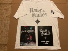 LV Aces  White Raise The Stakes Logo Playoff T-shirt Size XL And Small Poster