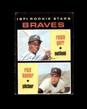 Ralph Garr Signed Original 1971 Topps Rookie Stars Atlanta Braves Autograph
