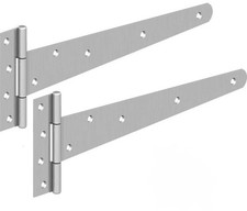 18 inch galvanised tee hinges Heavy duty twin pack Gates, wooden garden doors