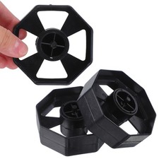 3 Sets Reusable Tape Dispenser Core Wheels for Adhesive Tape Rollers Black