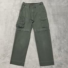 Boy Scouts of America Pants Youth 12 Green BSA Convertible Outdoor Hiking Cargo