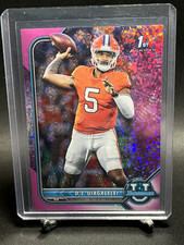 2022 BowmanU Chrome D.J. Uiagalelei Pink #/150 Parallel Clemson