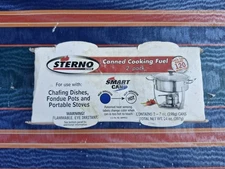 NS, 2-Pack Sterno Canned Heat Cooking Fuel 7 Oz Smart Cans NEW In Box 
